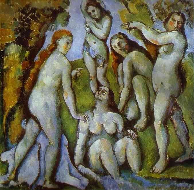 Paul Cezanne Five Bathers